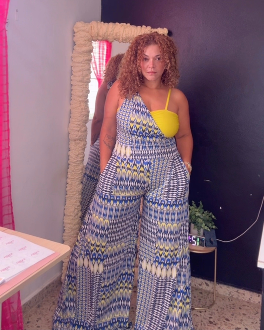 One shoulder Jumper Set