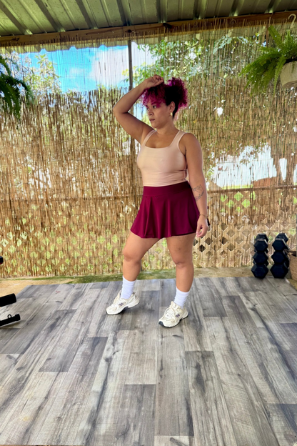 Skort Glow – Diseño Exclusivo con Bolsillos y Faja Doble PRE ORDEN